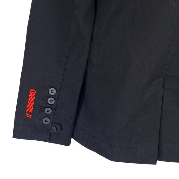 LF The Brand Undrgrnd3 Harness Blazer Black Red Utilitarian Streetwear Size 10 - Picture 11 of 14